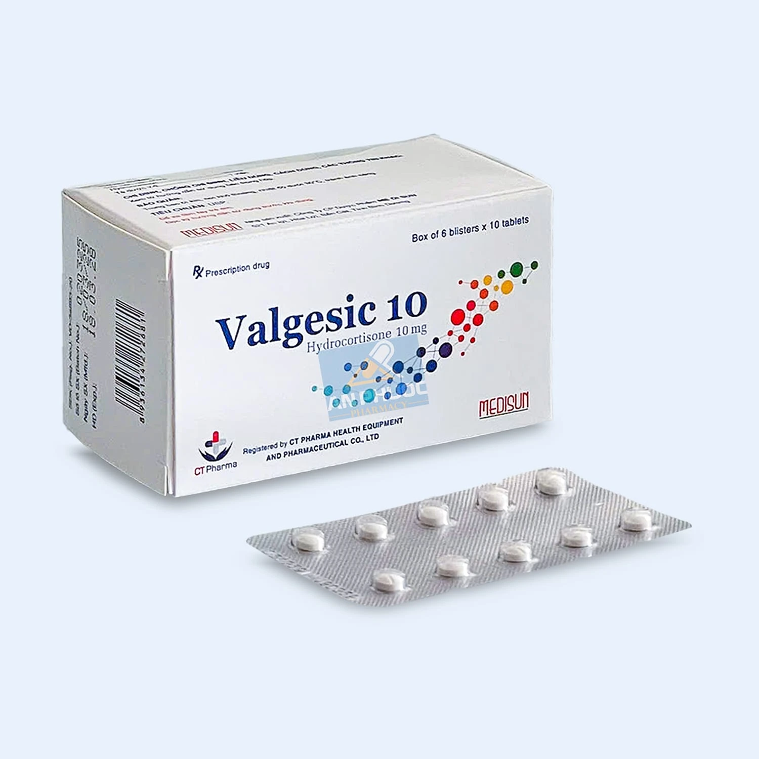 Thuốc kháng viêm Valgesic® (hydrocortison) 10mg