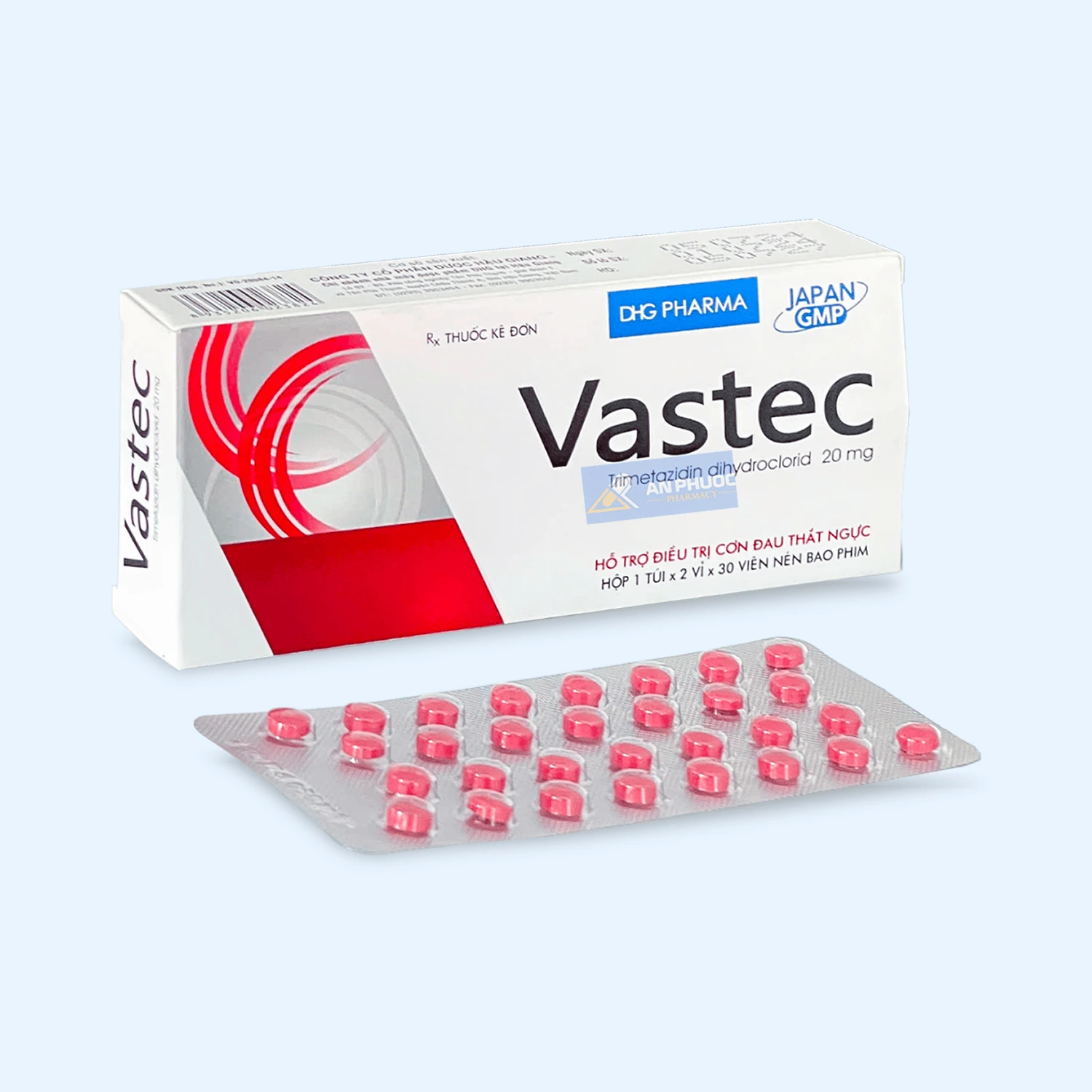 Thuốc Vastec® (trimetazidine) 20mg