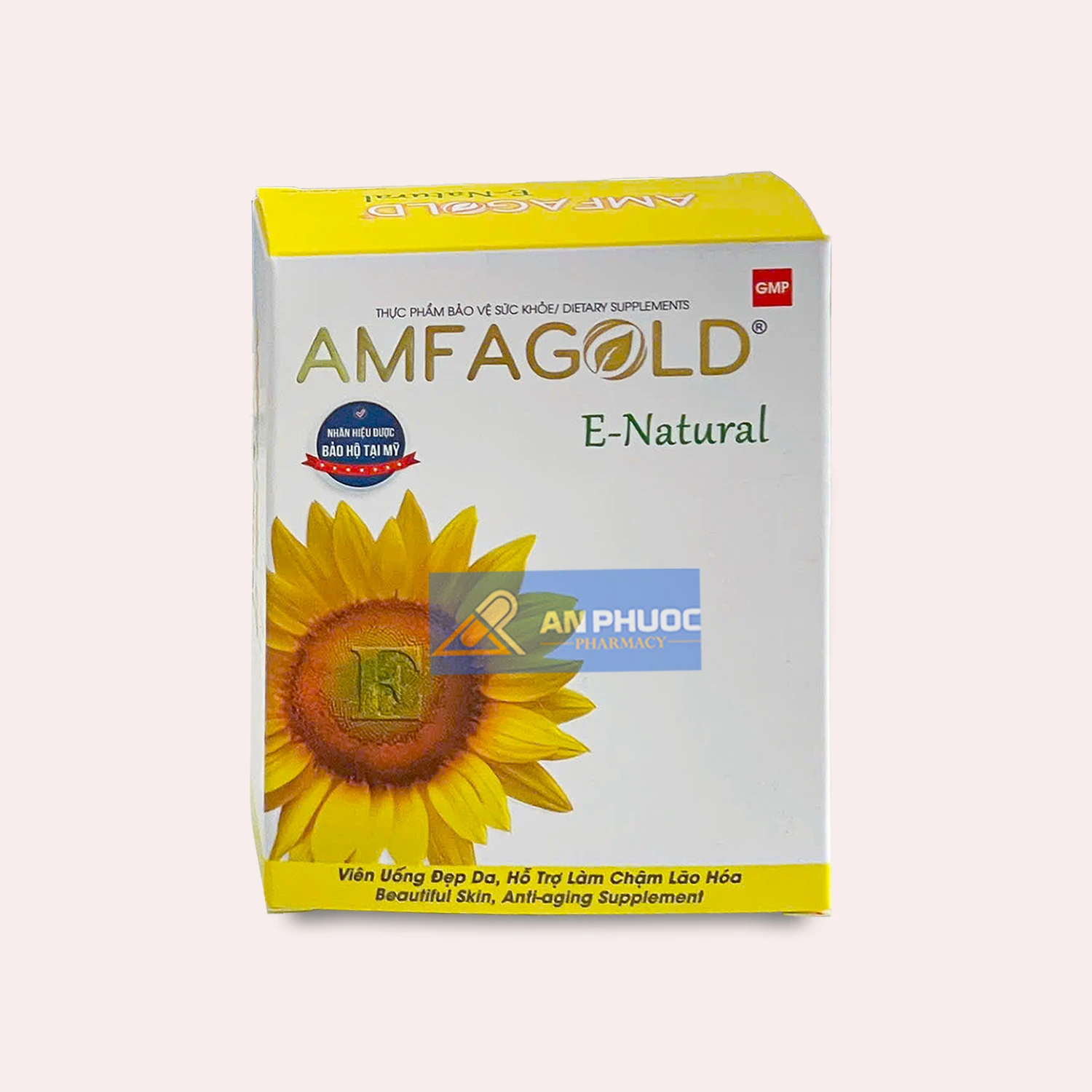 Viên uống đẹp da Amfagold® E-Natural 400UI, Hộp 30 viên