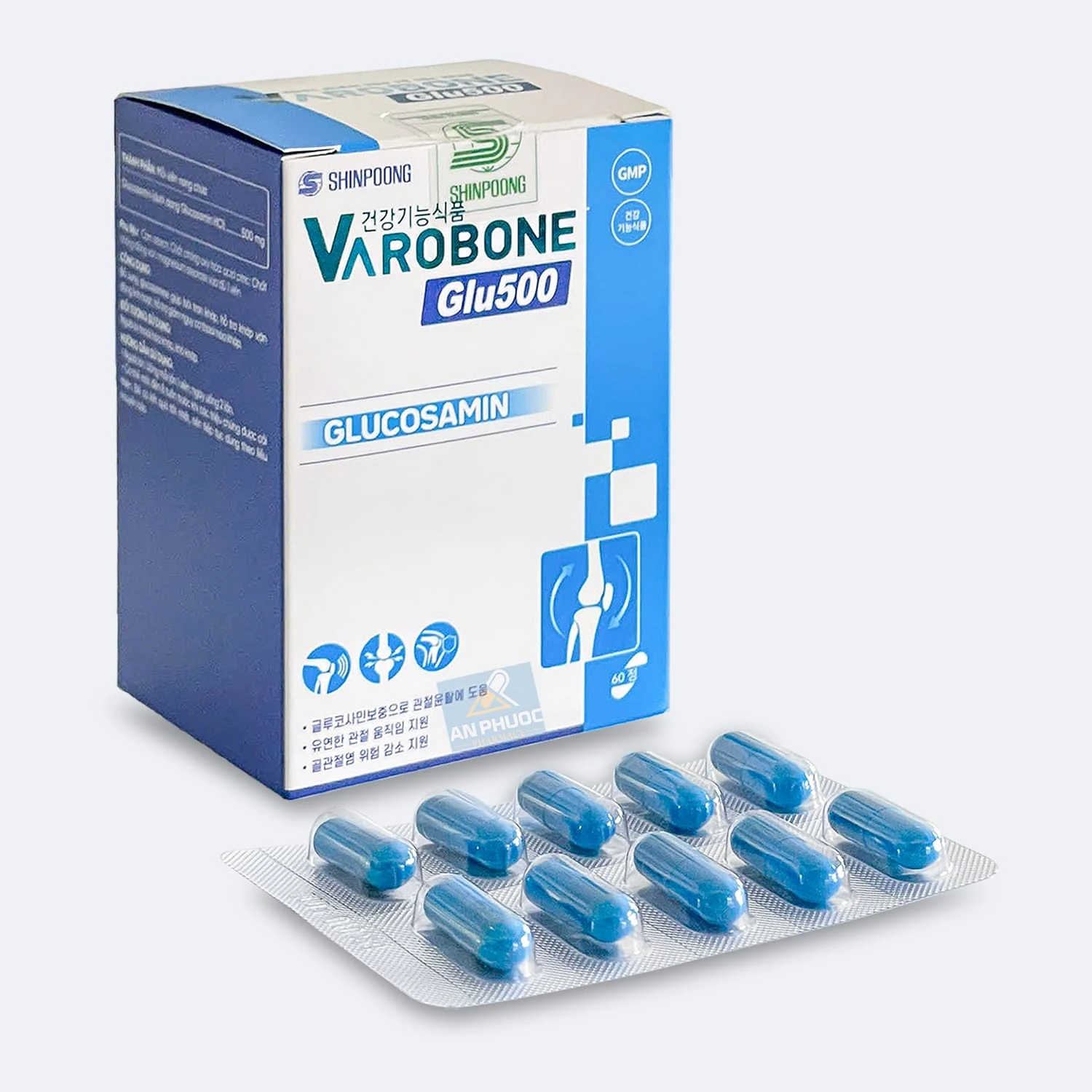 Viên uống giảm nguy cơ thoái hóa khớp Varobone Glu500