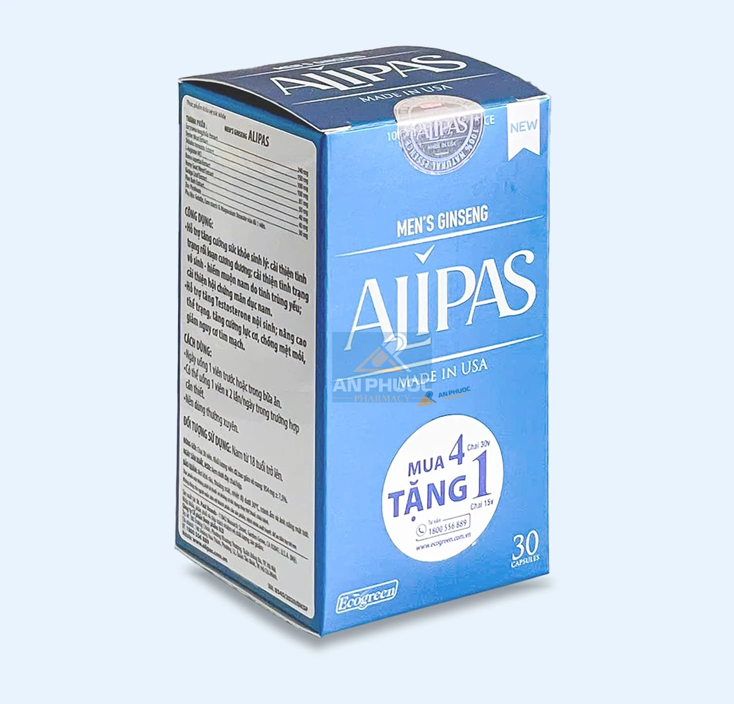 Viên uống tăng cường sinh lý nam Men's ginseng Alipas®