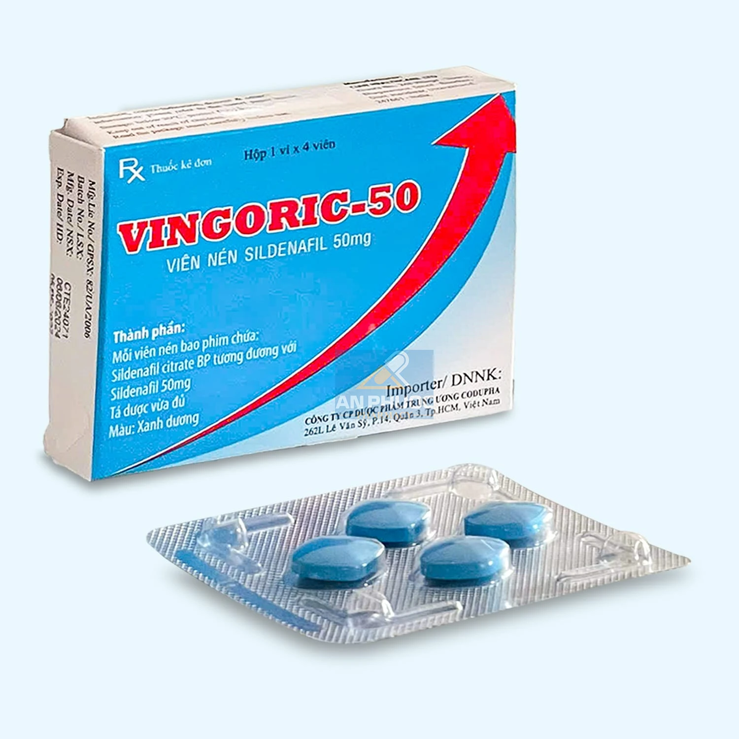 Thuốc điều trị rối loạn cương dương Vingoric®-50