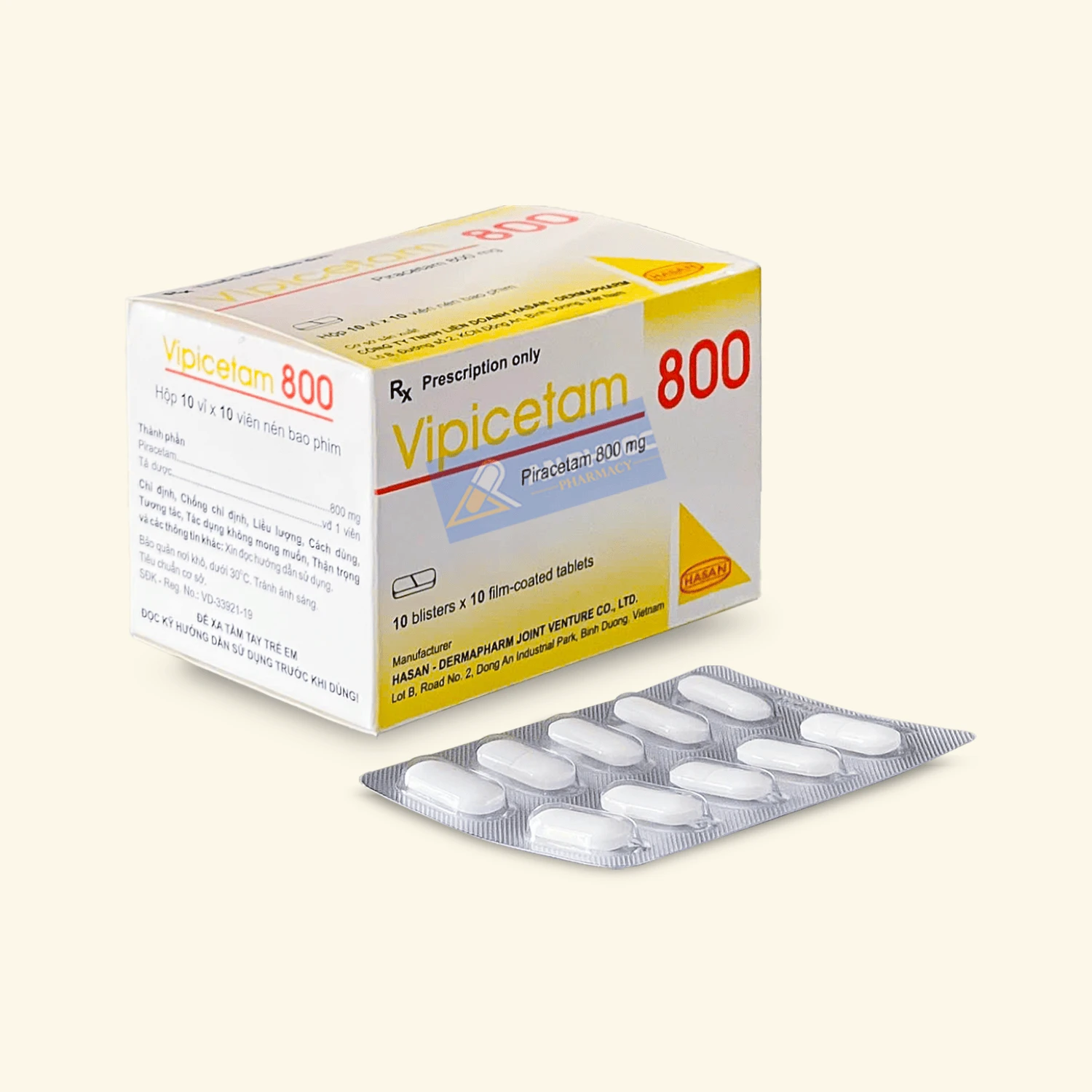 Thuốc Vipicetam® (piracetam) 800mg