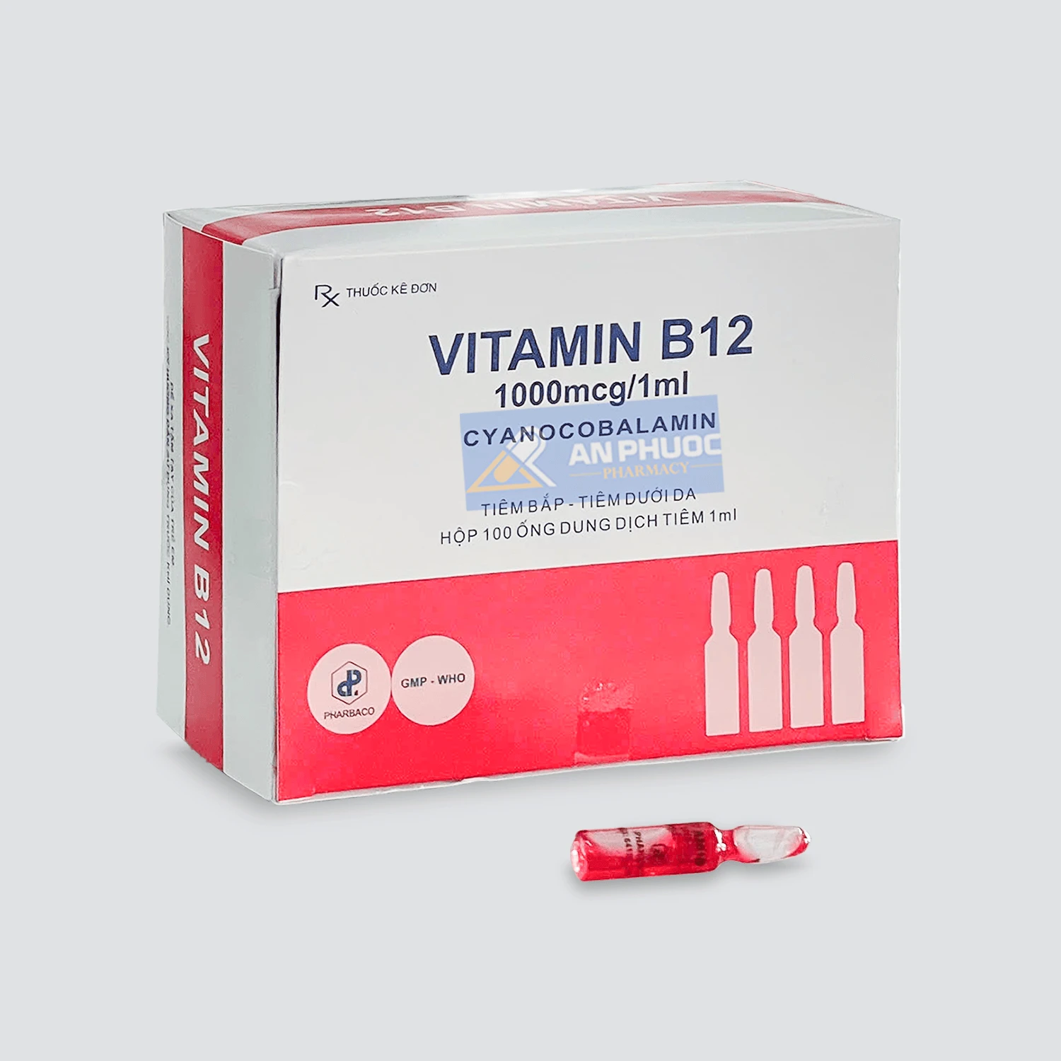 Thuốc Vitamin B12® (cyanocobalamin) 1000mcg/1ml - Tiêm bắp- tiêm dưới da