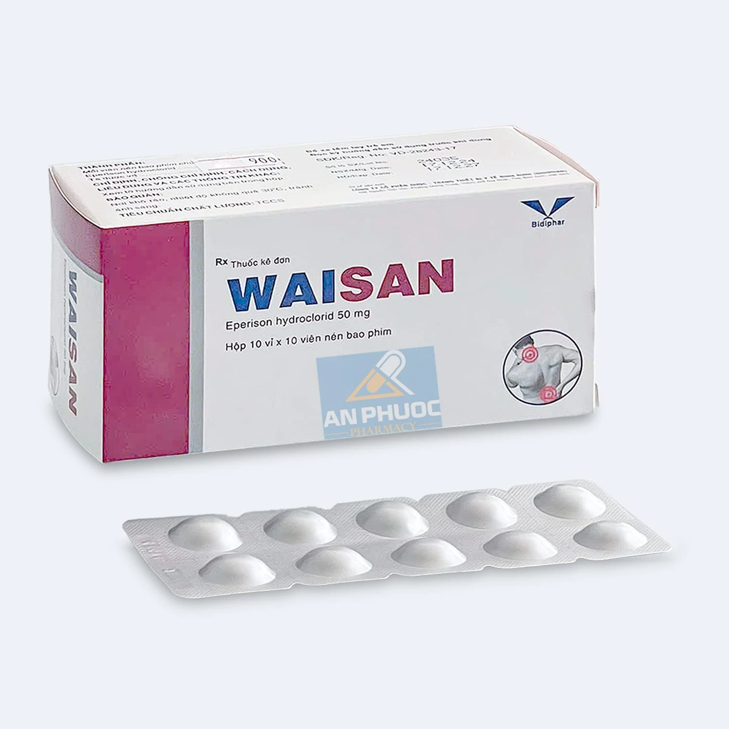 Thuốc giãn cơ vân Waisan® 50mg