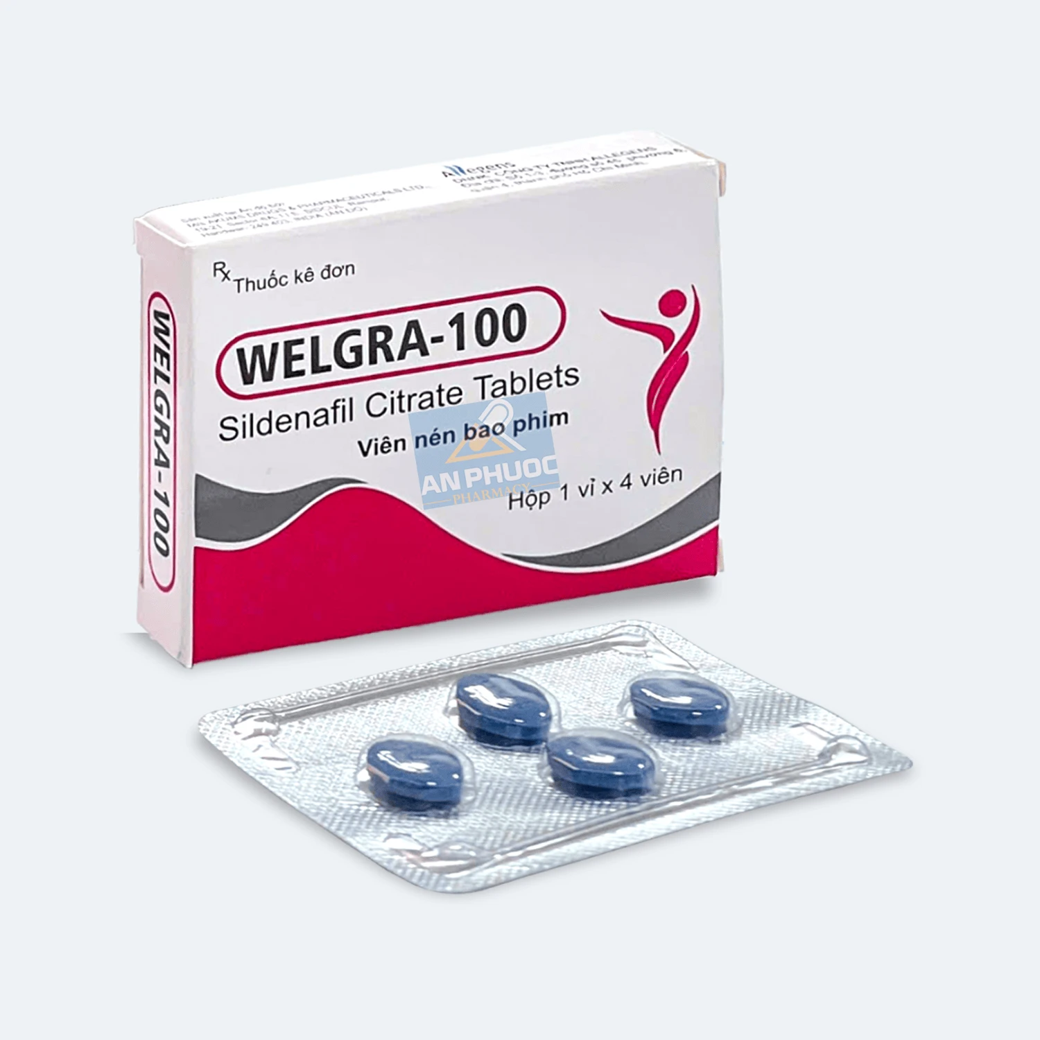 Thuốc Welgra®-100 (sildenafil citrate) 100mg