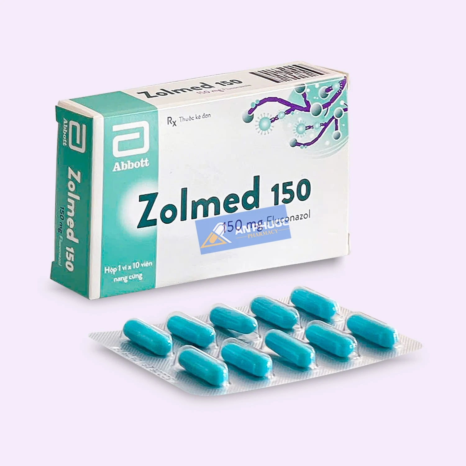 Thuốc Zolmed® 150mg, (fluconazole), Hộp 10 viên