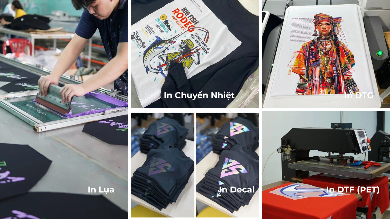 In Áo Theo Yêu Cầu Nên Chọn Công Nghệ In Nào Theo Từng Nhu Cầu Sử Dụng?