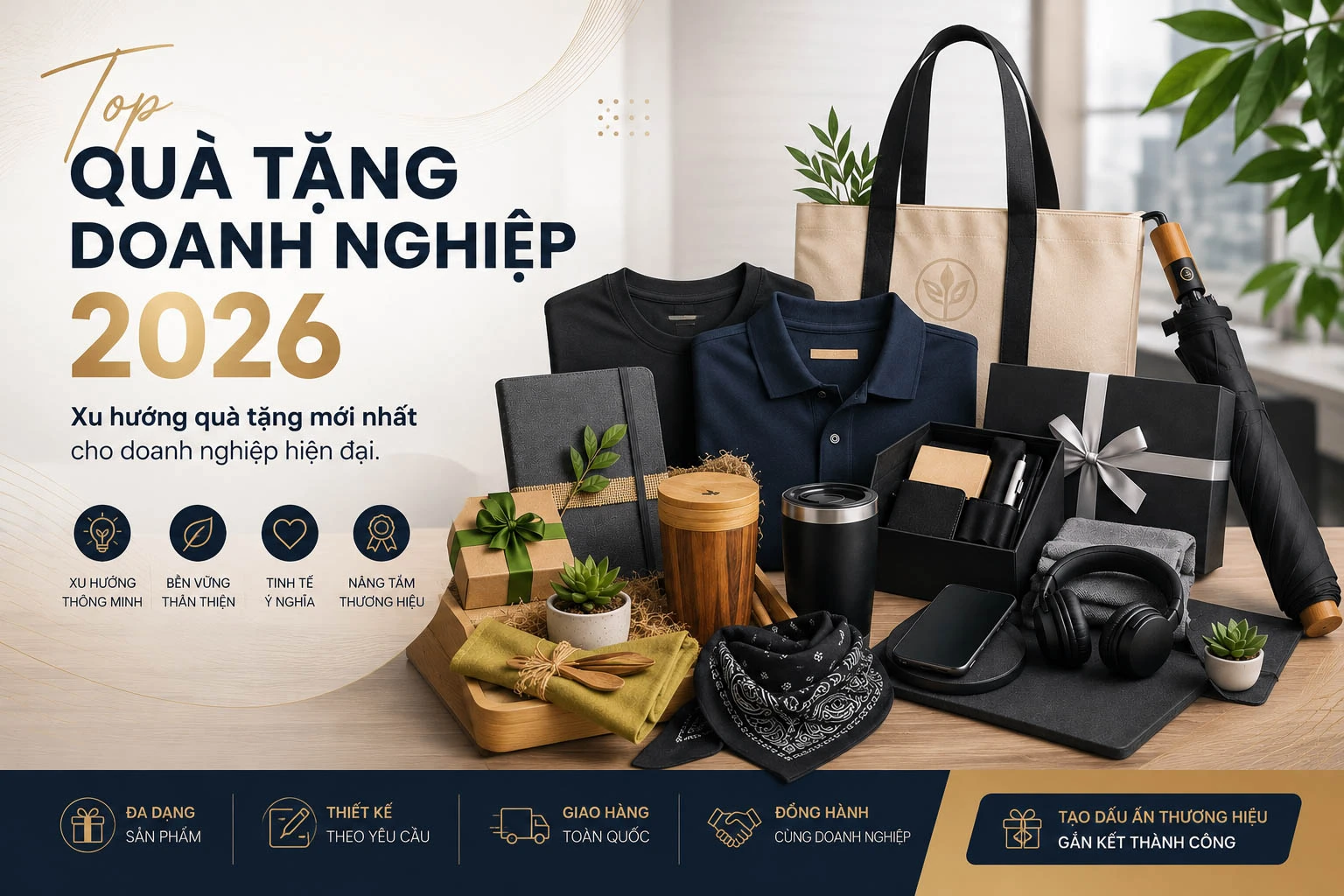 Top Quà Tặng Doanh Nghiệp 2026 | Xu hướng quà tặng mới nhất cho doanh nghiệp hiện đại
