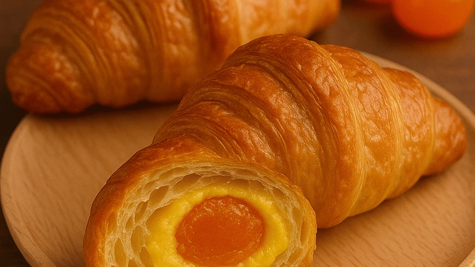 Cách làm bánh croissant nhân trứng muối nhanh gọn tại nhà